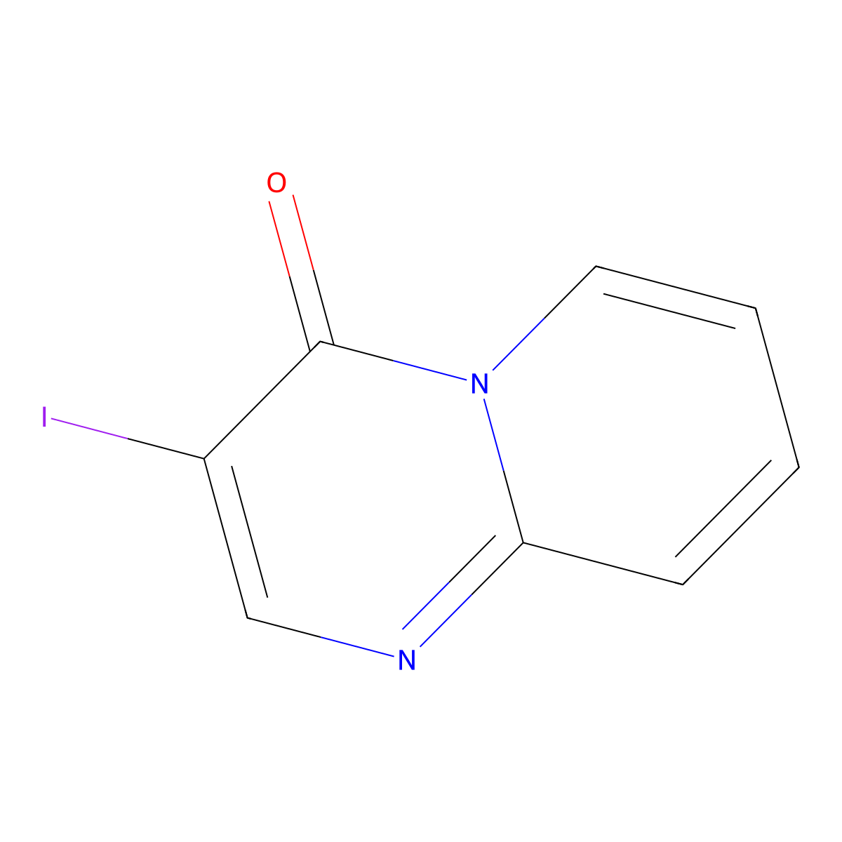 3-iodo-4H-pyrido[1,2-a]pyrimidin-4-one molecular structure, CAS 1198413-28-3