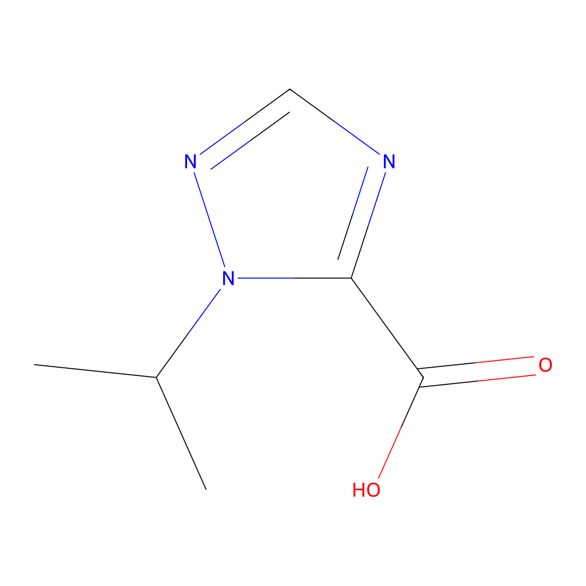 1-Isopropyl-1H-1,2,4-triazole-5-carboxylic acid molecular structure, CAS 1198436-87-1