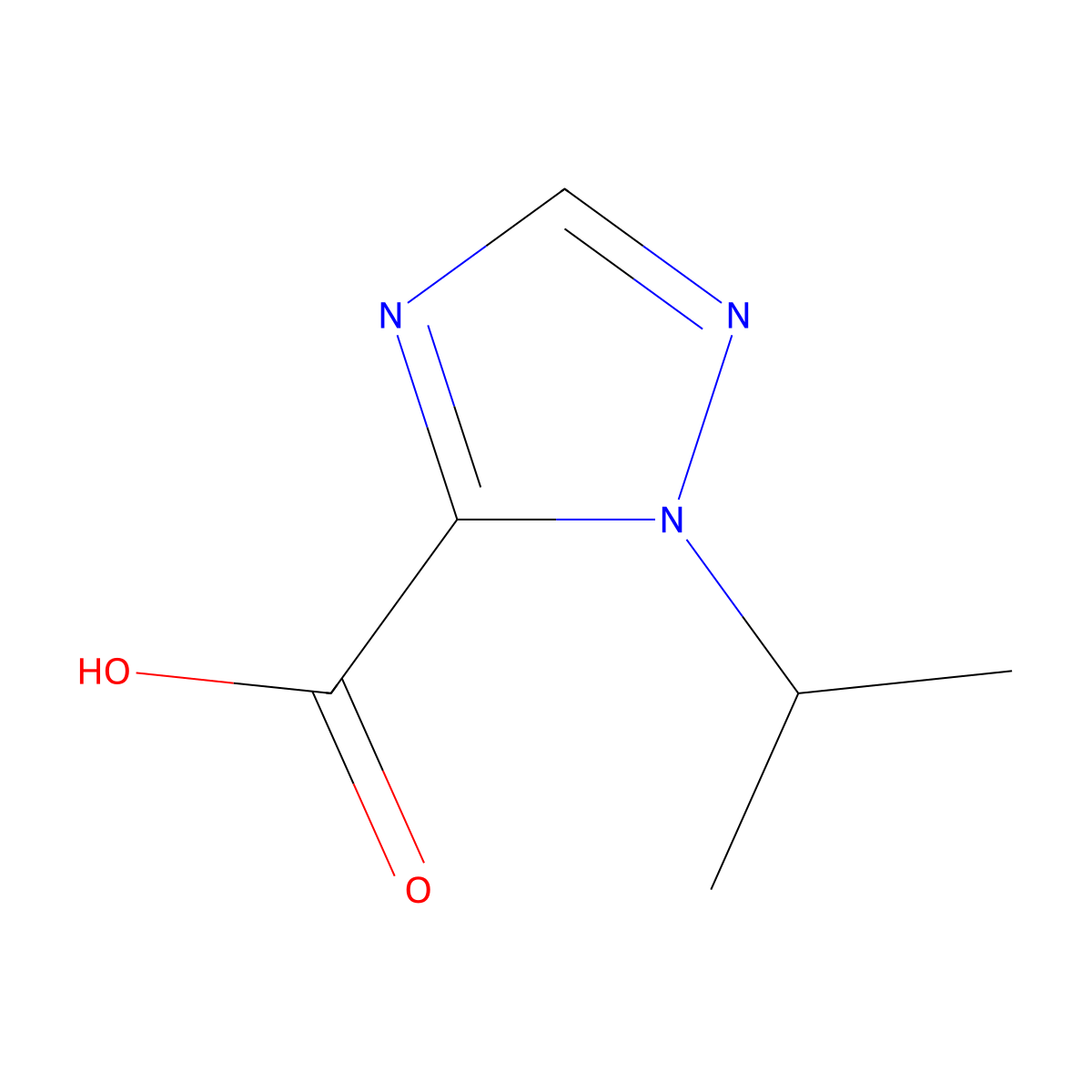 1-Isopropyl-1H-1,2,4-triazole-5-carboxylic acid molecular structure, CAS 1198436-87-1