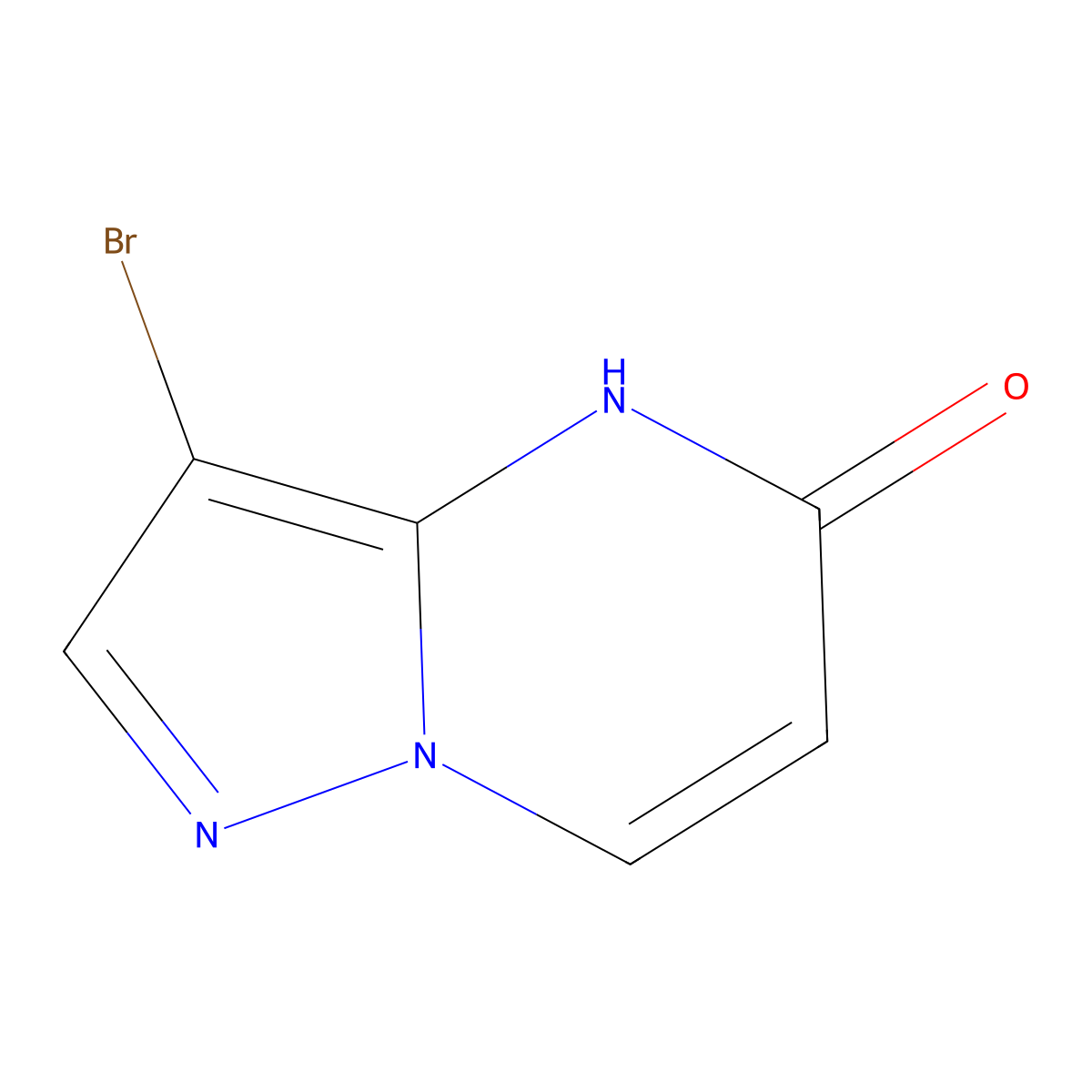 3-bromopyrazolo[1,5-a]pyrimidin-5(4H)-one molecular structure, CAS 1198569-35-5
