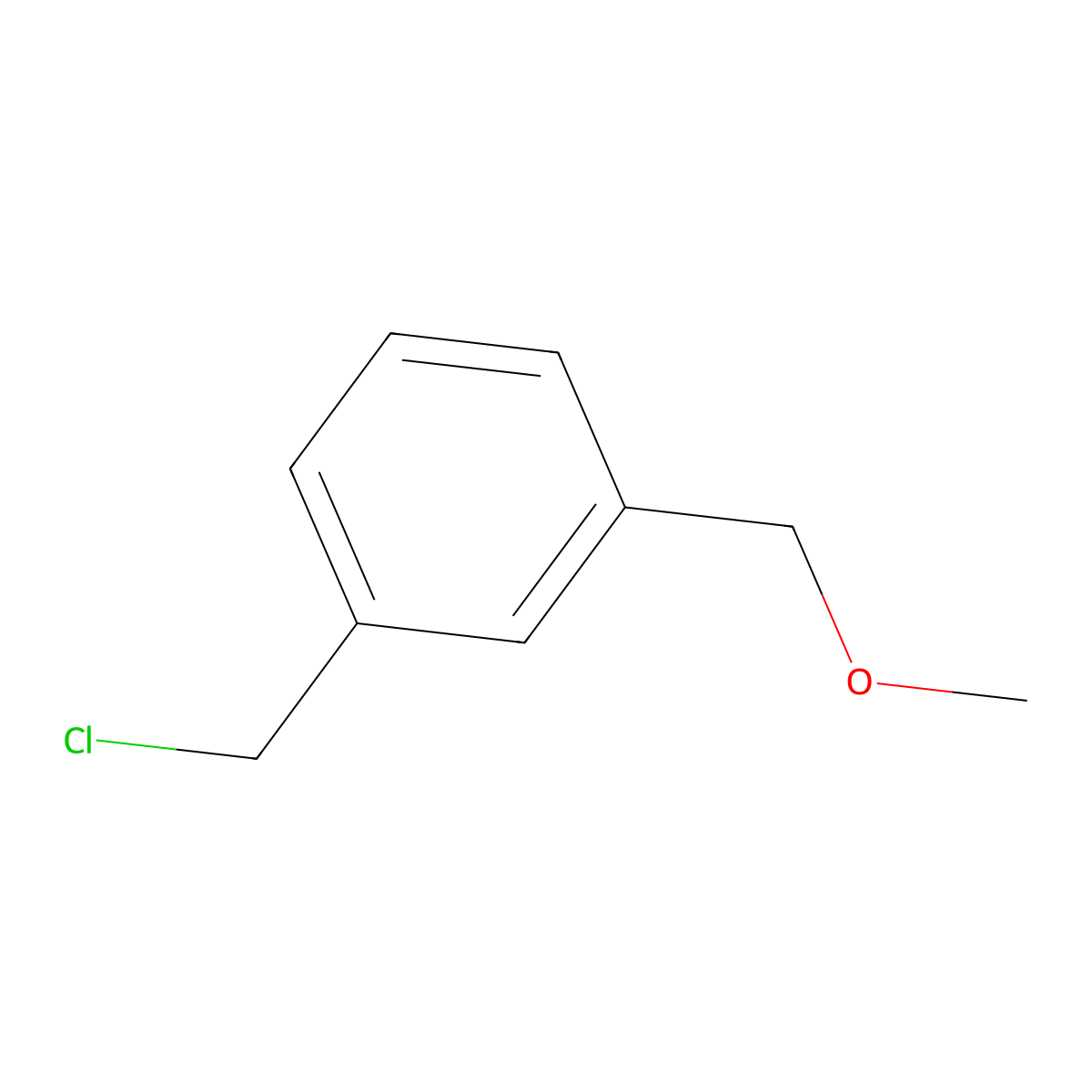 1-(Chloromethyl)-3-(methoxymethyl)benzene molecular structure, CAS 119858-82-1