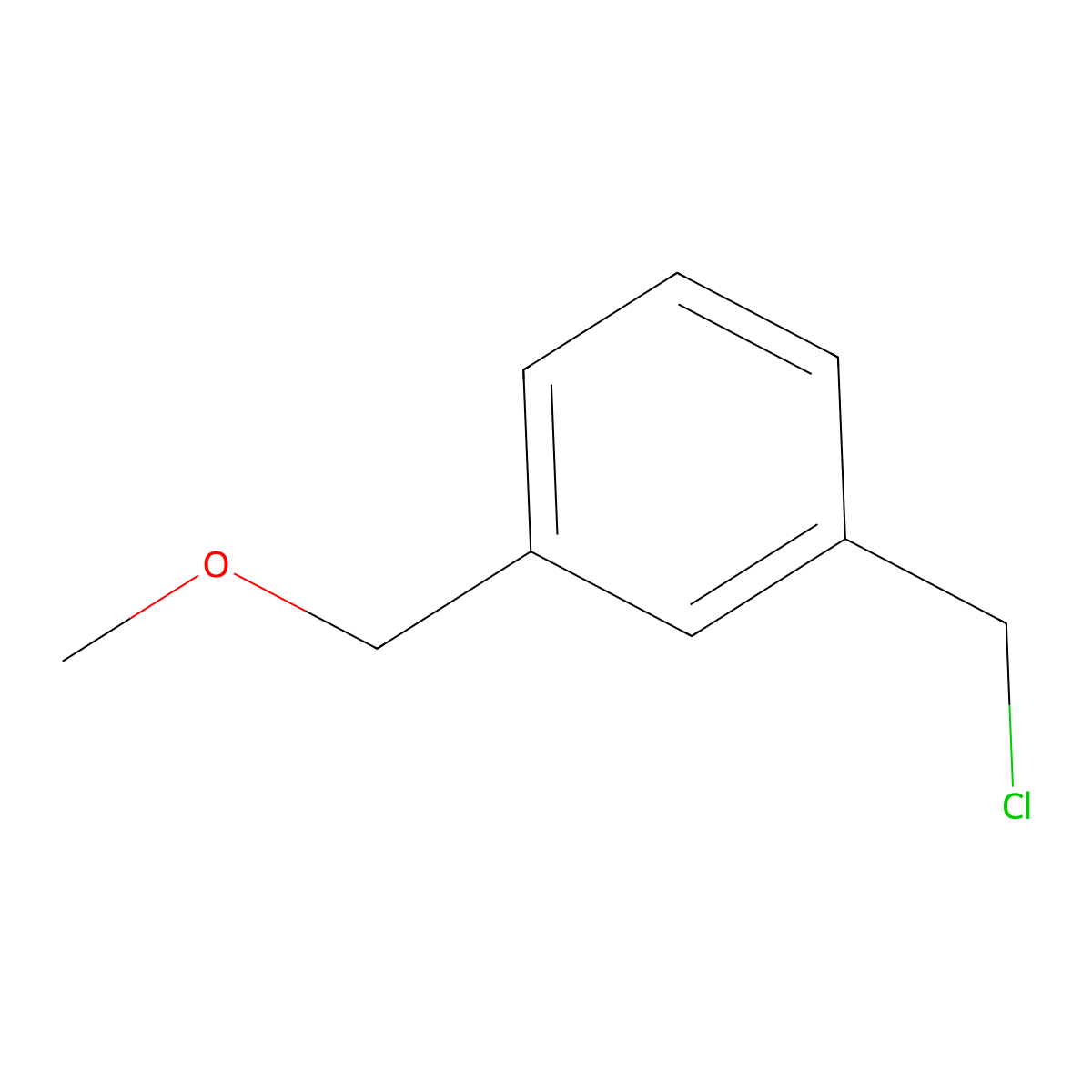 1-(Chloromethyl)-3-(methoxymethyl)benzene molecular structure, CAS 119858-82-1