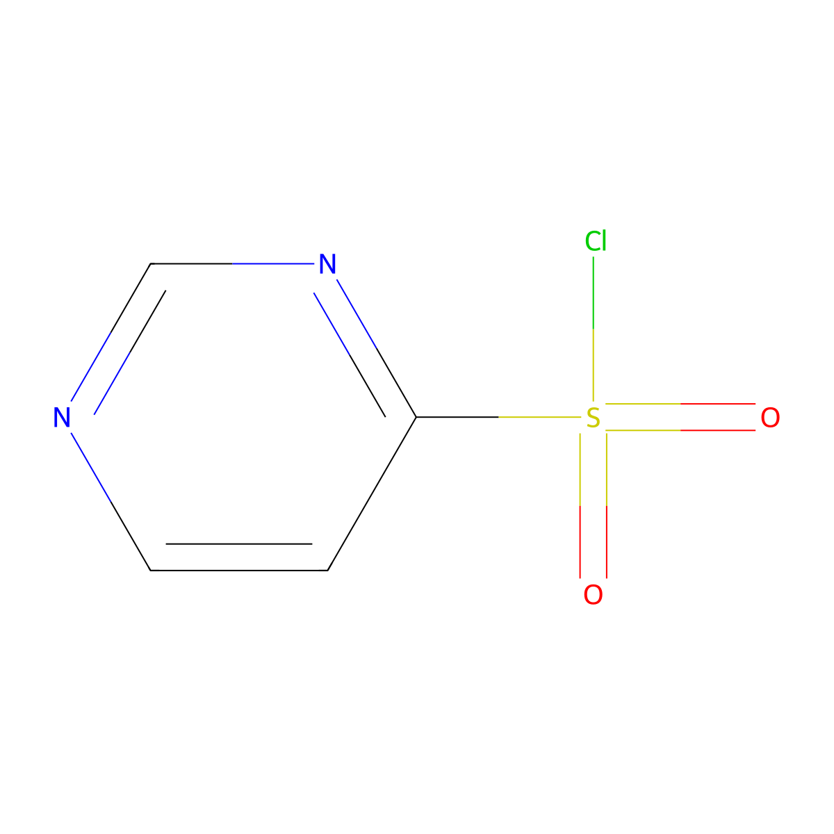 4-Pyrimidinesulfonyl chloride molecular structure, CAS 1198596-10-9