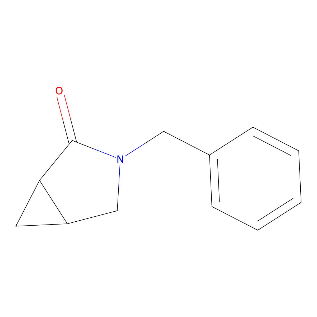 3-Benzyl-3-azabicyclo[3.1.0]hexan-2-one molecular structure, CAS 1198604-53-3