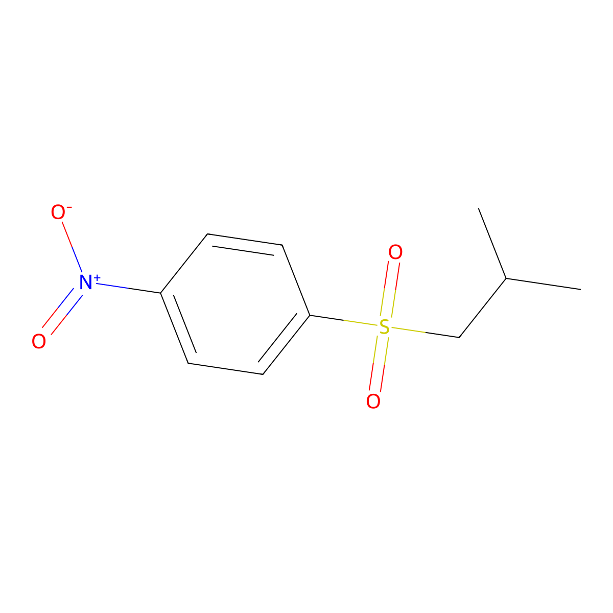 1-[(2-Methylpropane)sulfonyl]-4-nitrobenzene molecular structure, CAS 119871-15-7