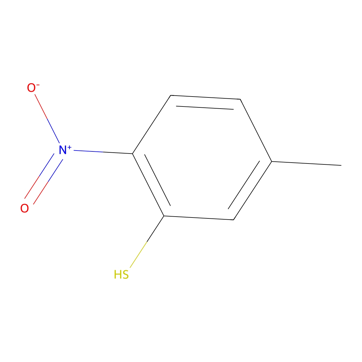 5-Methyl-2-nitrobenzene-1-thiol molecular structure, CAS 119873-35-7