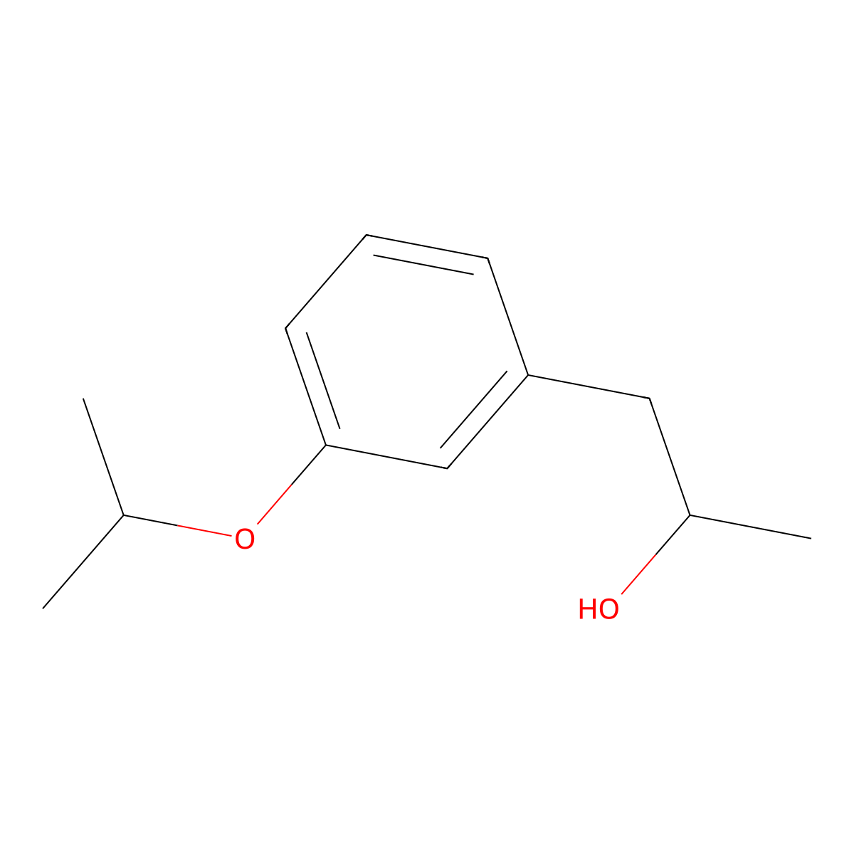 (2S)-1-[3-(propan-2-yloxy)phenyl]propan-2-ol molecular structure, CAS 1198745-03-7