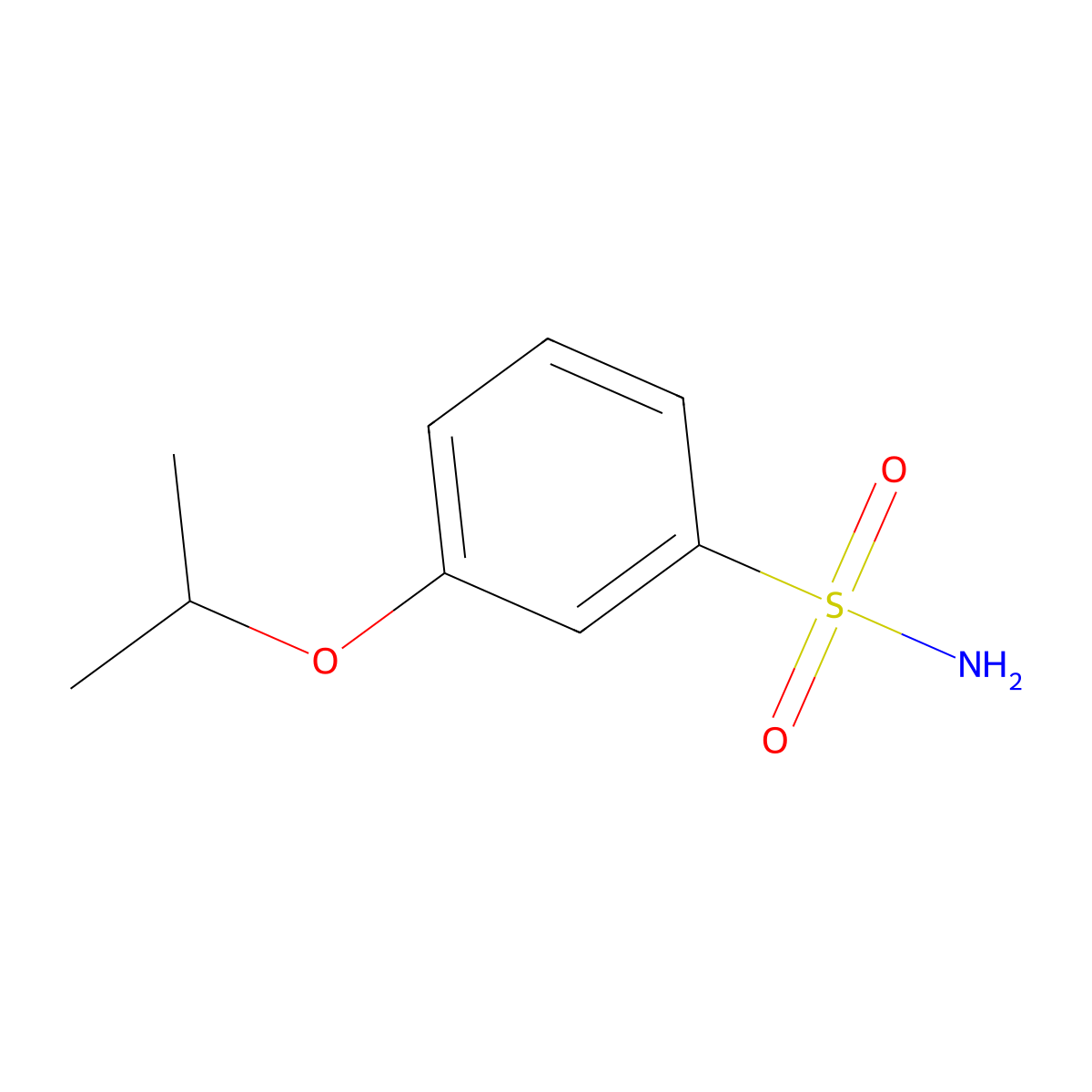 3-Isopropoxy-benzenesulfonamide molecular structure, CAS 1198745-25-3
