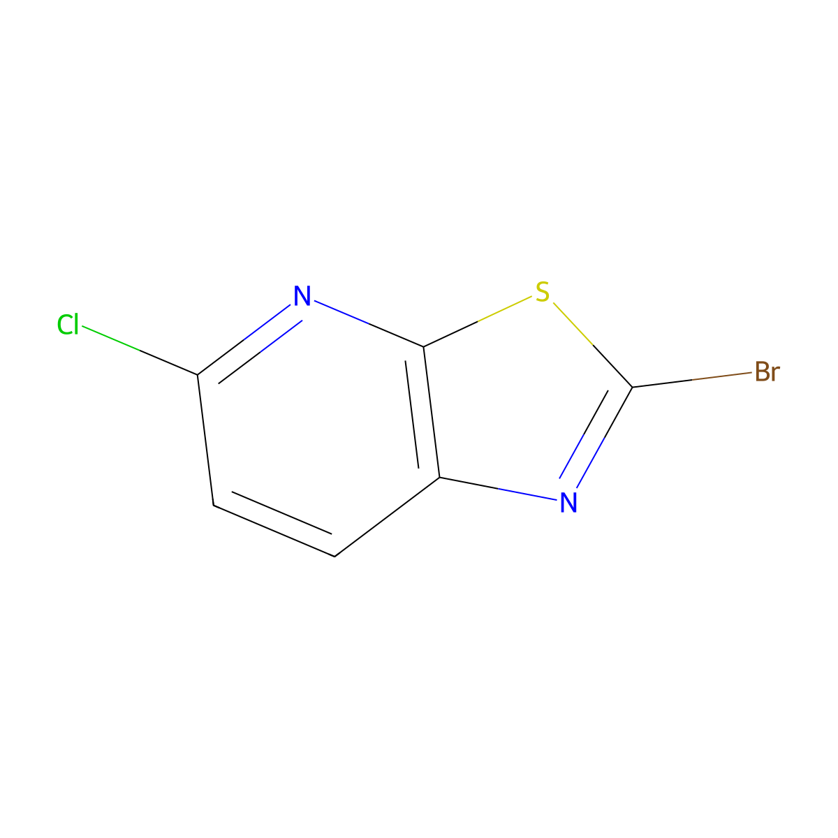 2-Bromo-5-chlorothiazolo[5,4-b]pyridine molecular structure, CAS 1198759-26-0