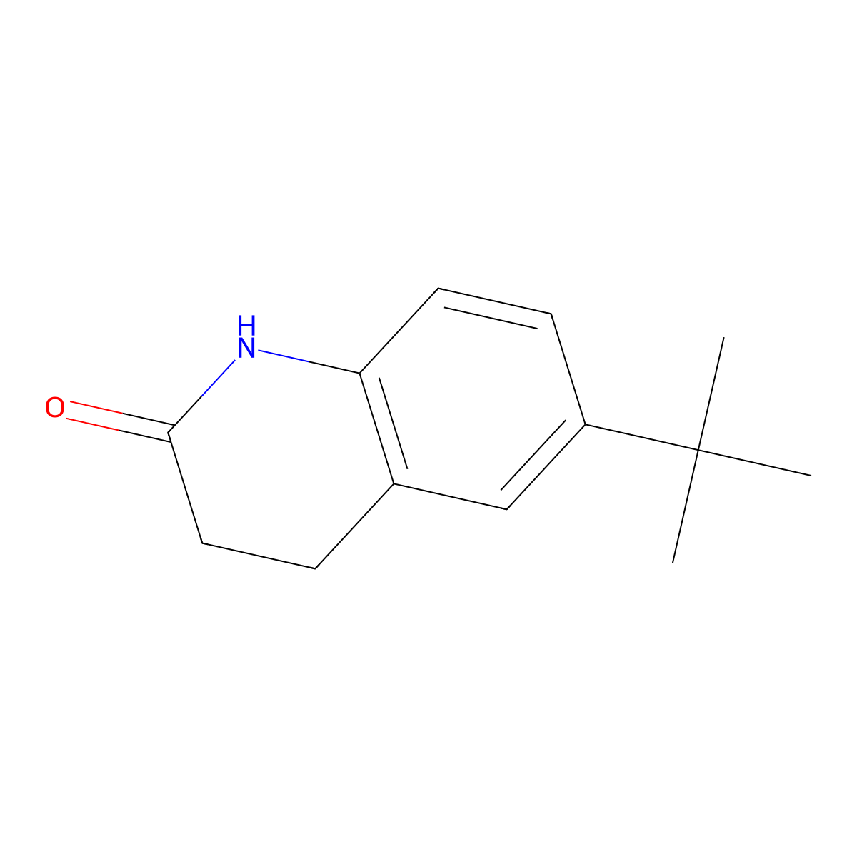 6-(tert-butyl)-3,4-dihydroquinolin-2(1H)-one molecular structure, CAS 1198764-90-7