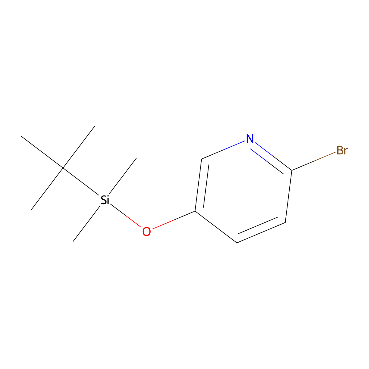 2-Bromo-5-[(tert-butyldimethylsilyl)oxy]pyridine molecular structure, CAS 1198765-41-1