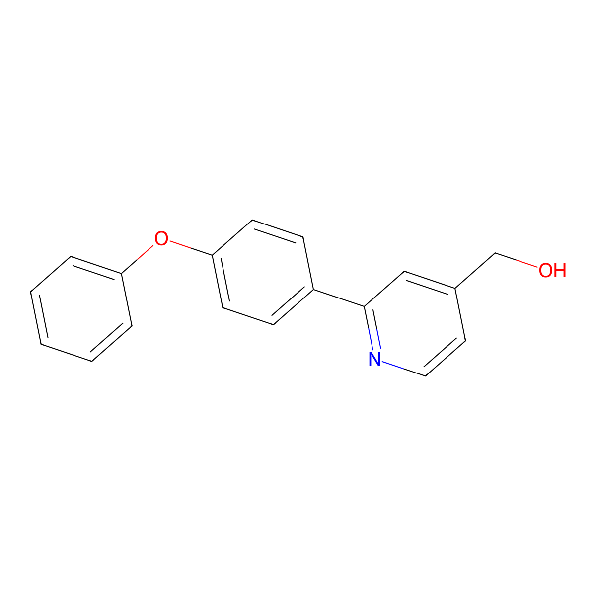2-(4-Phenoxyphenyl)-4-pyridinemethanol molecular structure, CAS 1198793-97-3
