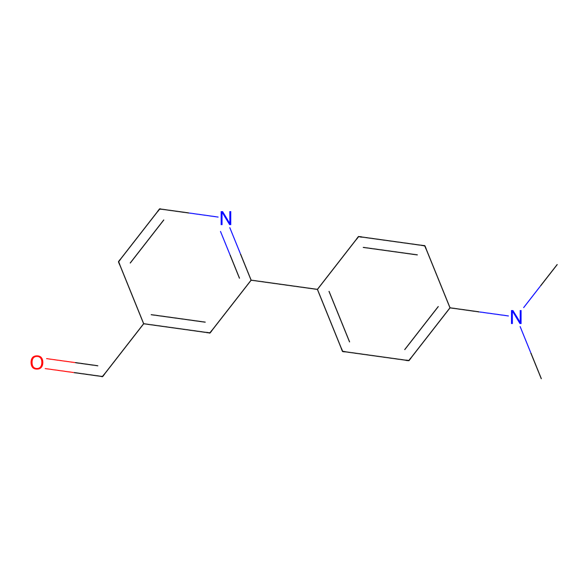 2-[4-(Dimethylamino)phenyl]-4-pyridinecarboxaldehyde molecular structure, CAS 1198794-05-6
