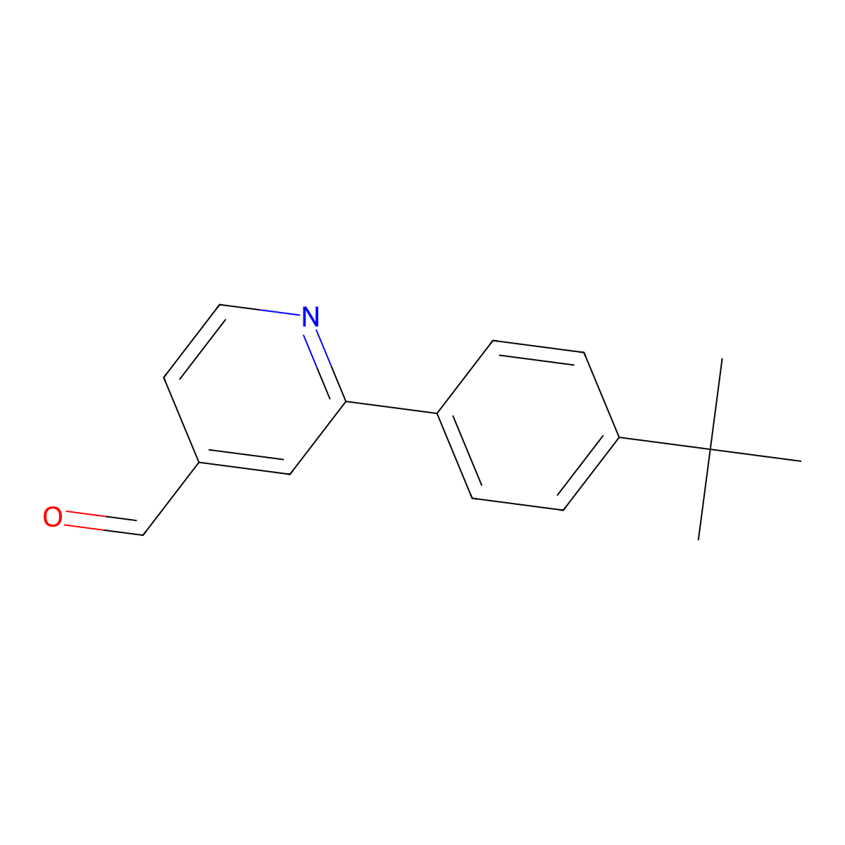 2-(4-(Tert-butyl)phenyl)isonicotinaldehyde molecular structure, CAS 1198794-10-3