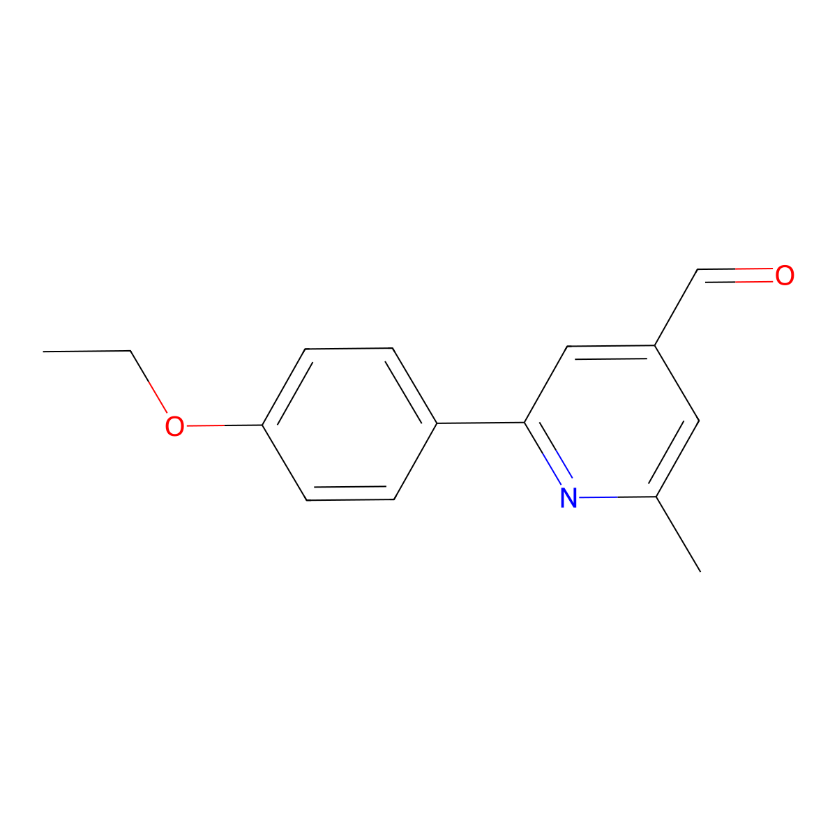 2-(4-Ethoxyphenyl)-6-methyl-4-pyridinecarboxaldehyde molecular structure, CAS 1198794-14-7