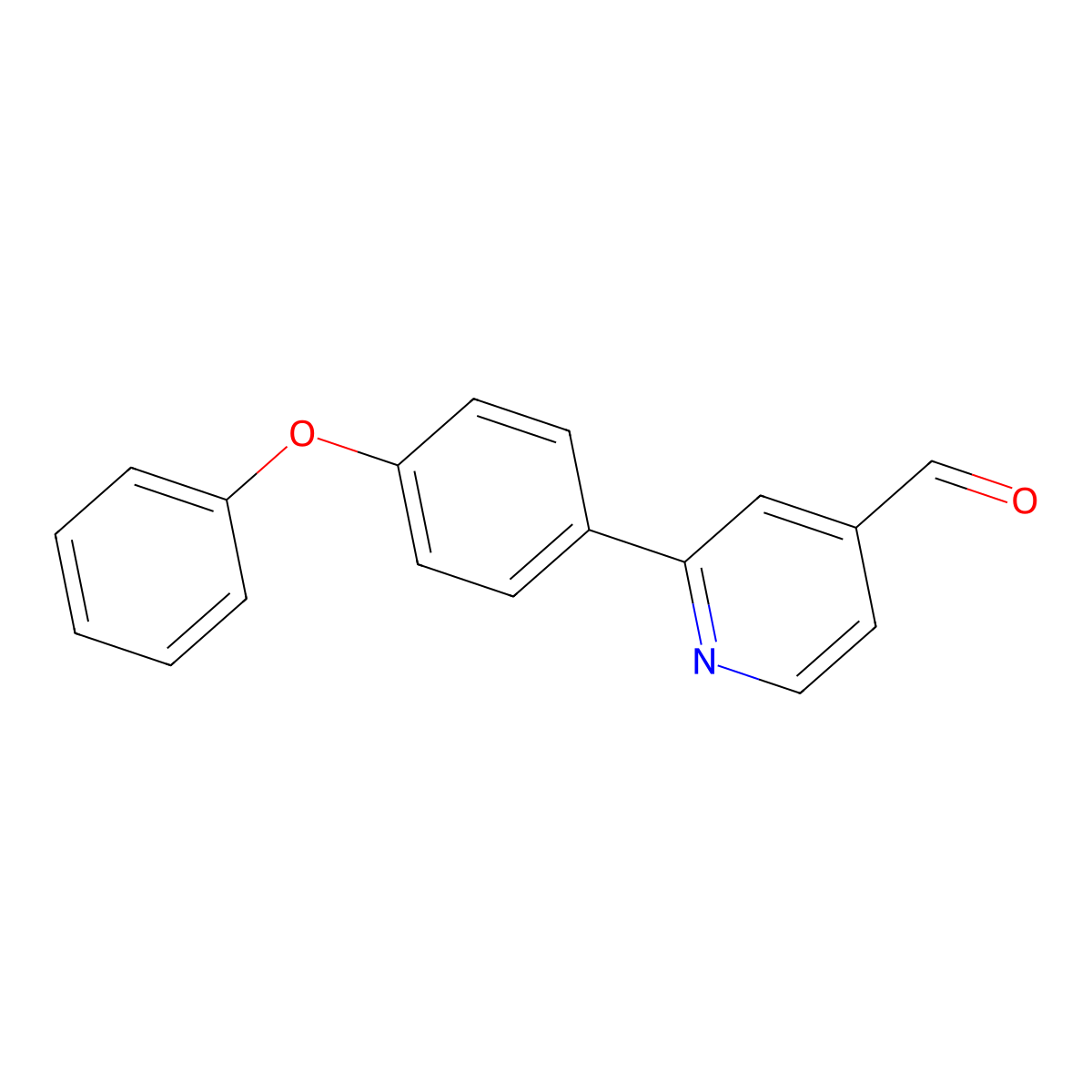 2-(4-Phenoxyphenyl)-4-pyridinecarboxaldehyde molecular structure, CAS 1198794-18-1