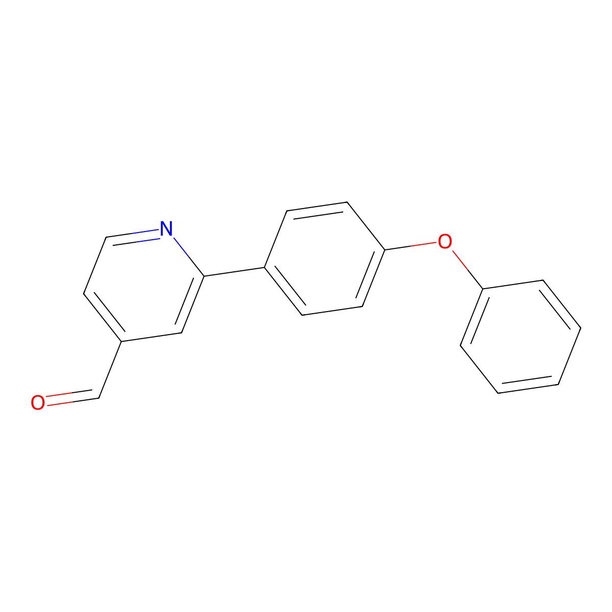 2-(4-Phenoxyphenyl)-4-pyridinecarboxaldehyde molecular structure, CAS 1198794-18-1