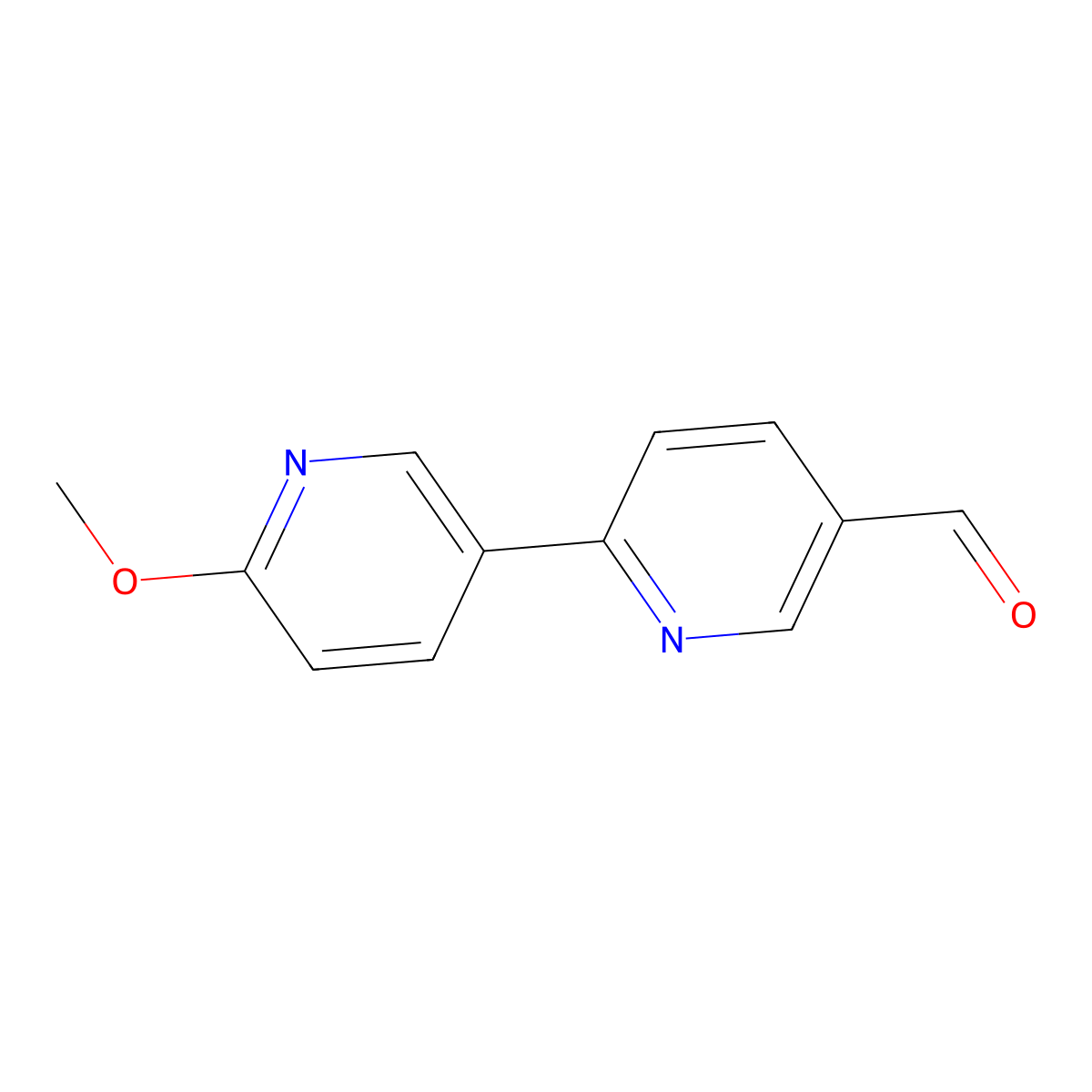 6'-Methoxy[2,3'-bipyridine]-5-carboxaldehyde molecular structure, CAS 1198794-30-7