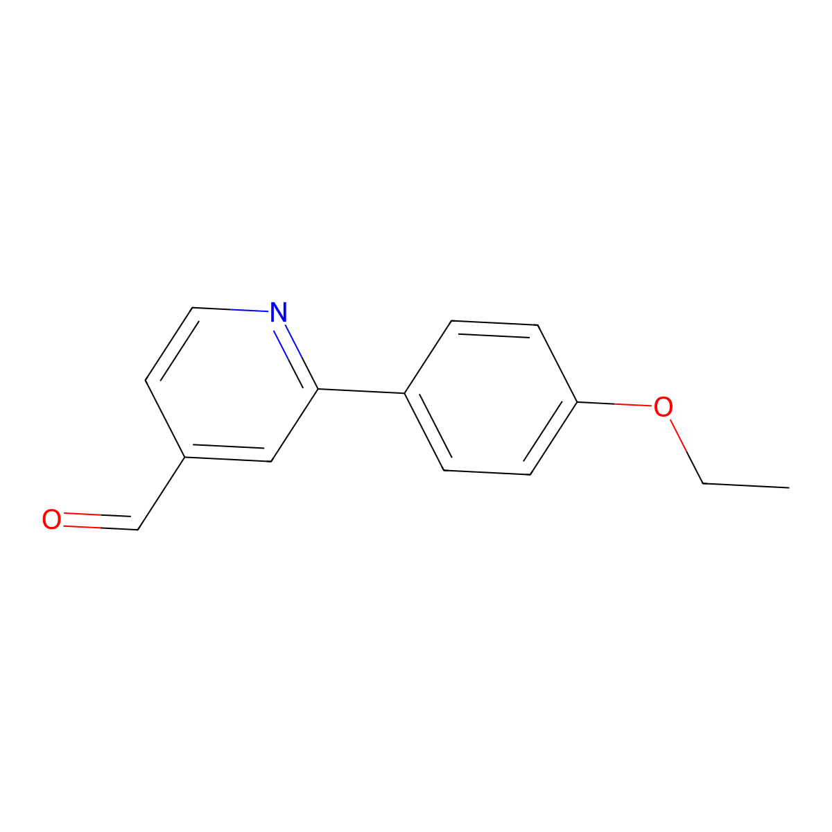 2-(4-Ethoxyphenyl)-4-pyridinecarboxaldehyde molecular structure, CAS 1198794-32-9