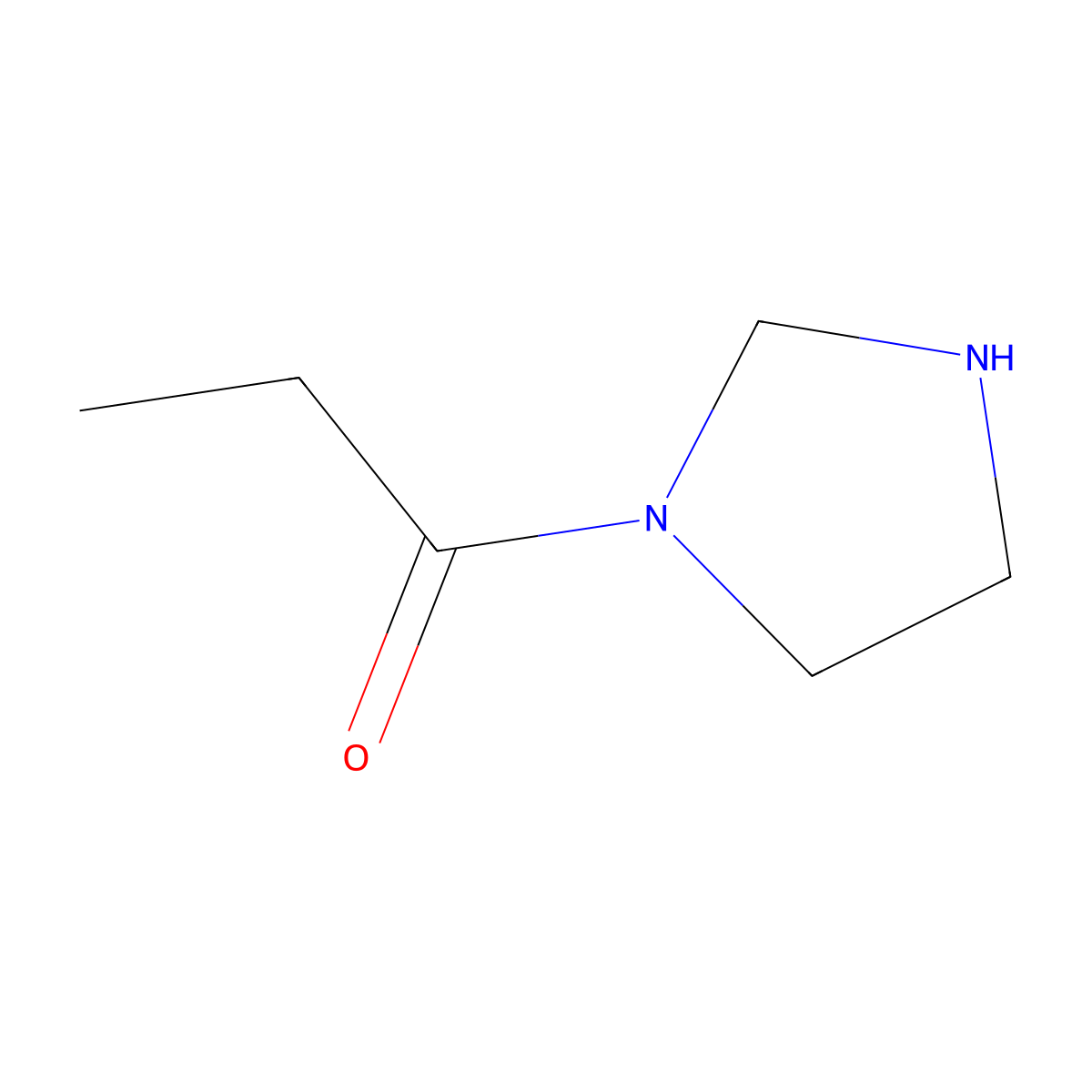 1-Imidazolidin-1-ylpropan-1-one molecular structure, CAS 1198795-15-1