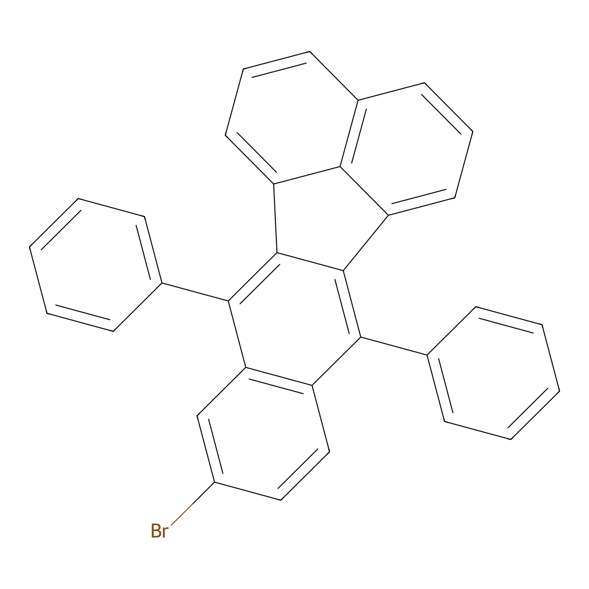 9-Bromo-7,12-diphenylbenzo[k]fluoranthene molecular structure, CAS 1198806-84-6