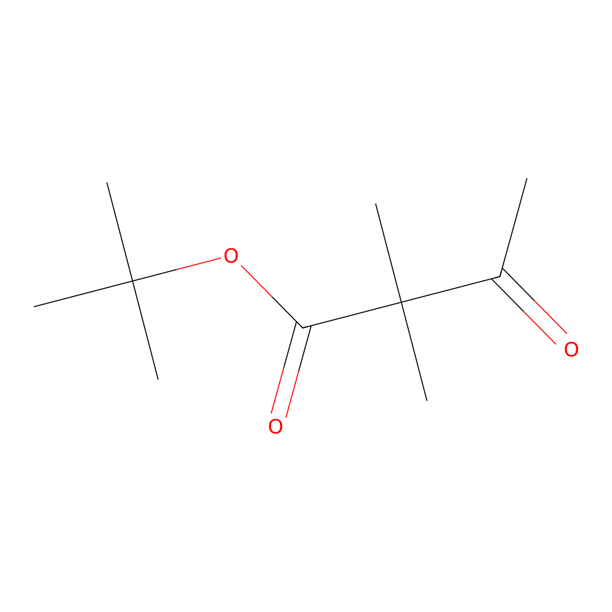 Tert-butyl 2,2-dimethyl-3-oxobutanoate molecular structure, CAS 119888-86-7
