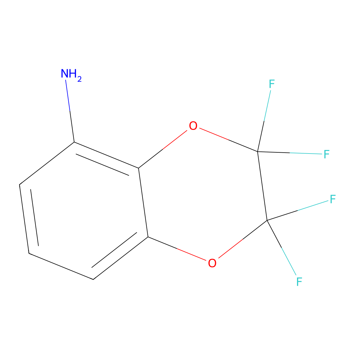 2,2,3,3-Tetrafluoro-2,3-dihydrobenzo[b][1,4]dioxin-5-amine molecular structure, CAS 119895-70-4