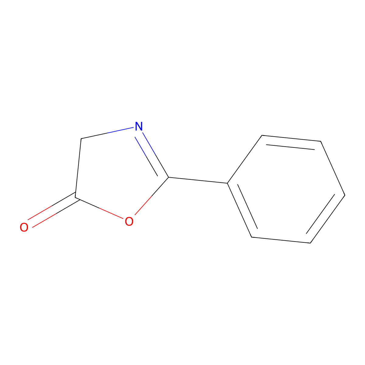 Azlactone molecular structure, CAS 1199-01-5