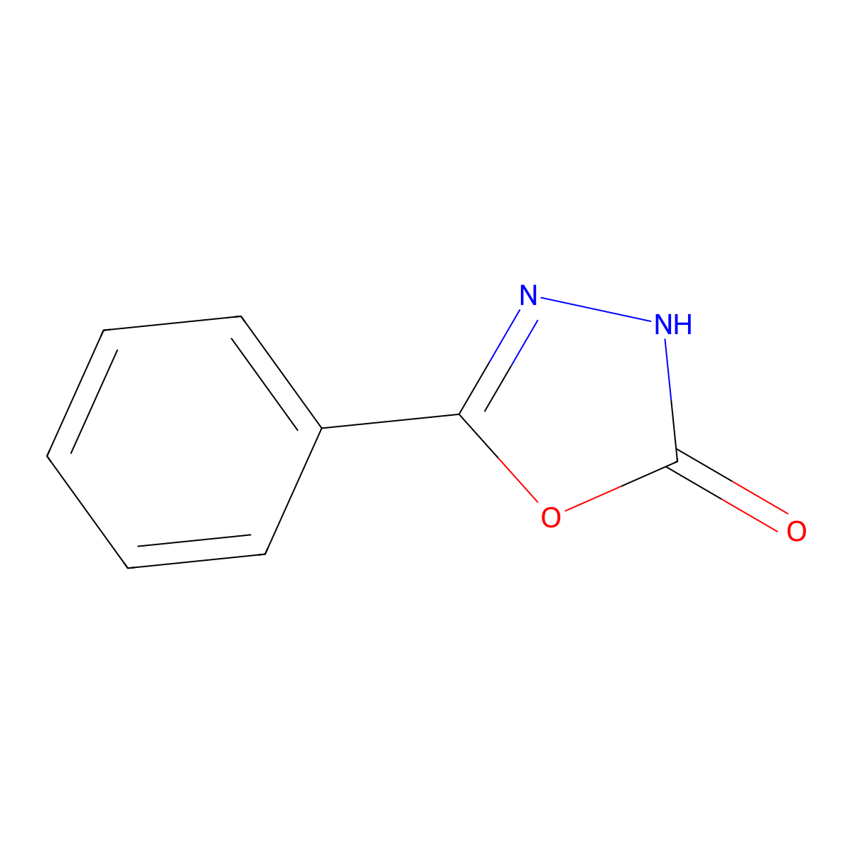 2-Phenyl-1,3,4-oxadiazol-2-IN-5-one molecular structure, CAS 1199-02-6
