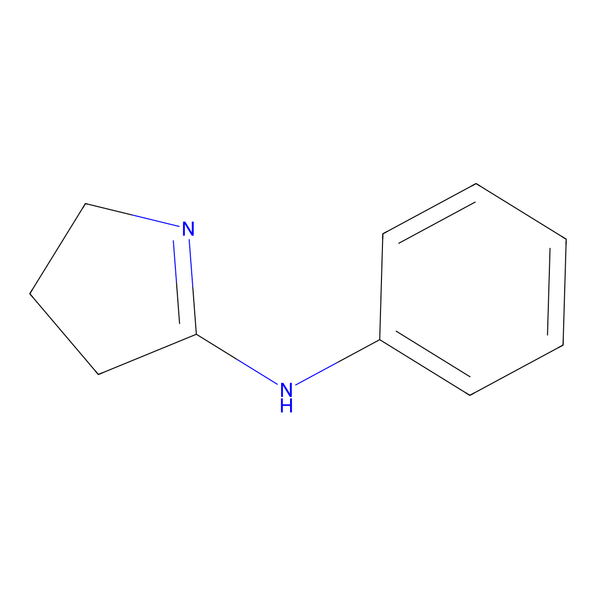 N-phenyl-3,4-dihydro-2H-pyrrol-5-amine molecular structure, CAS 1199-80-0