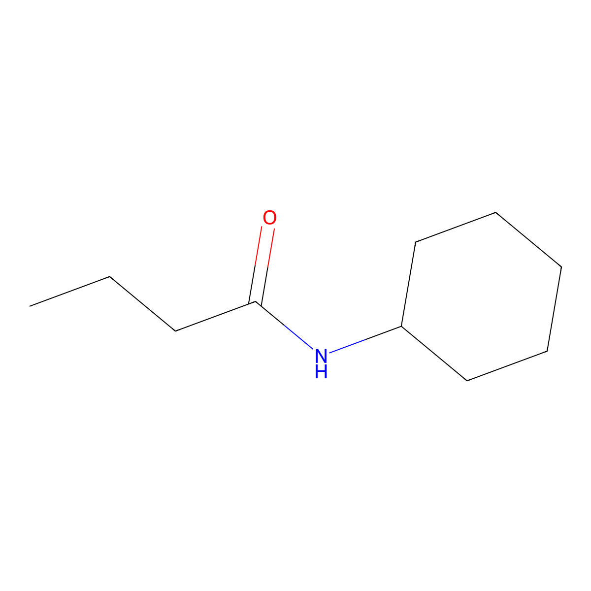 N-Cyclohexylbutyramide molecular structure, CAS 1199-87-7