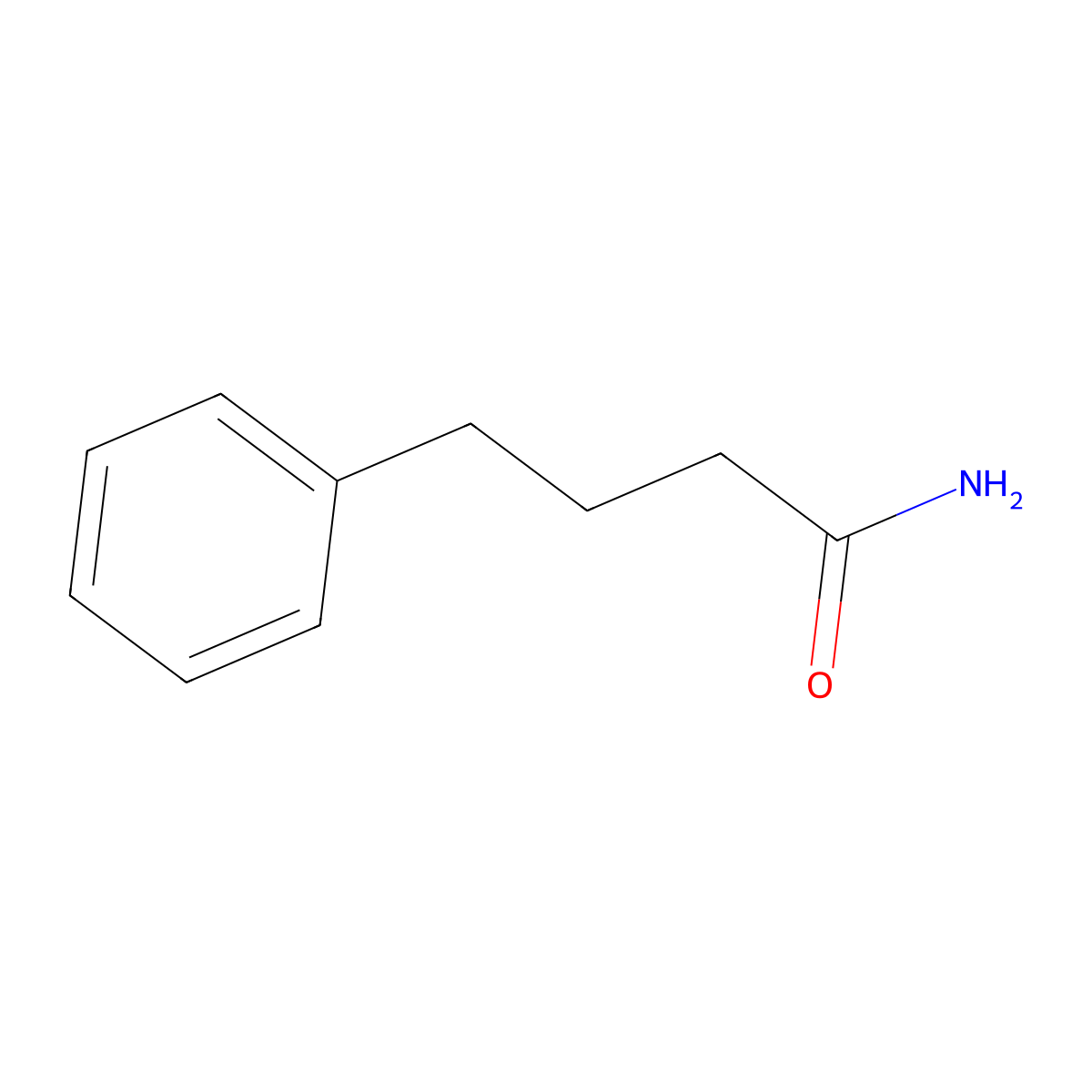 4-Phenylbutyramide molecular structure, CAS 1199-98-0
