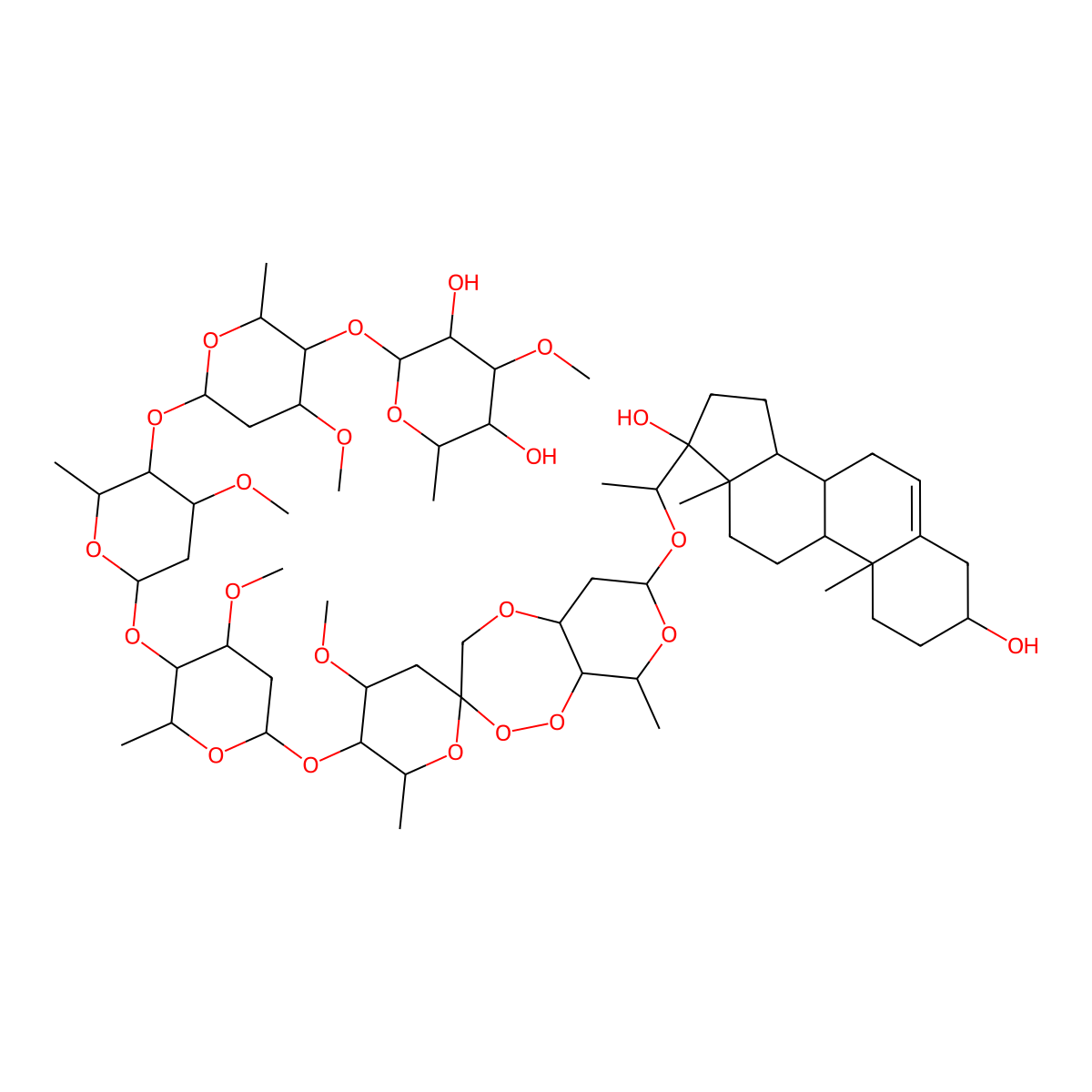 Periplocoside F molecular structure, CAS 119902-17-9