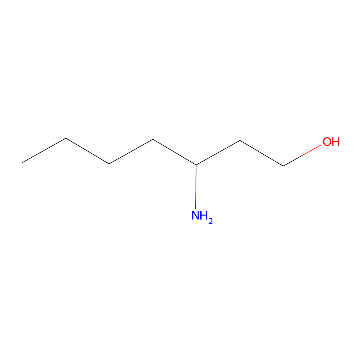 3-Aminoheptan-1-ol molecular structure, CAS 119910-50-8
