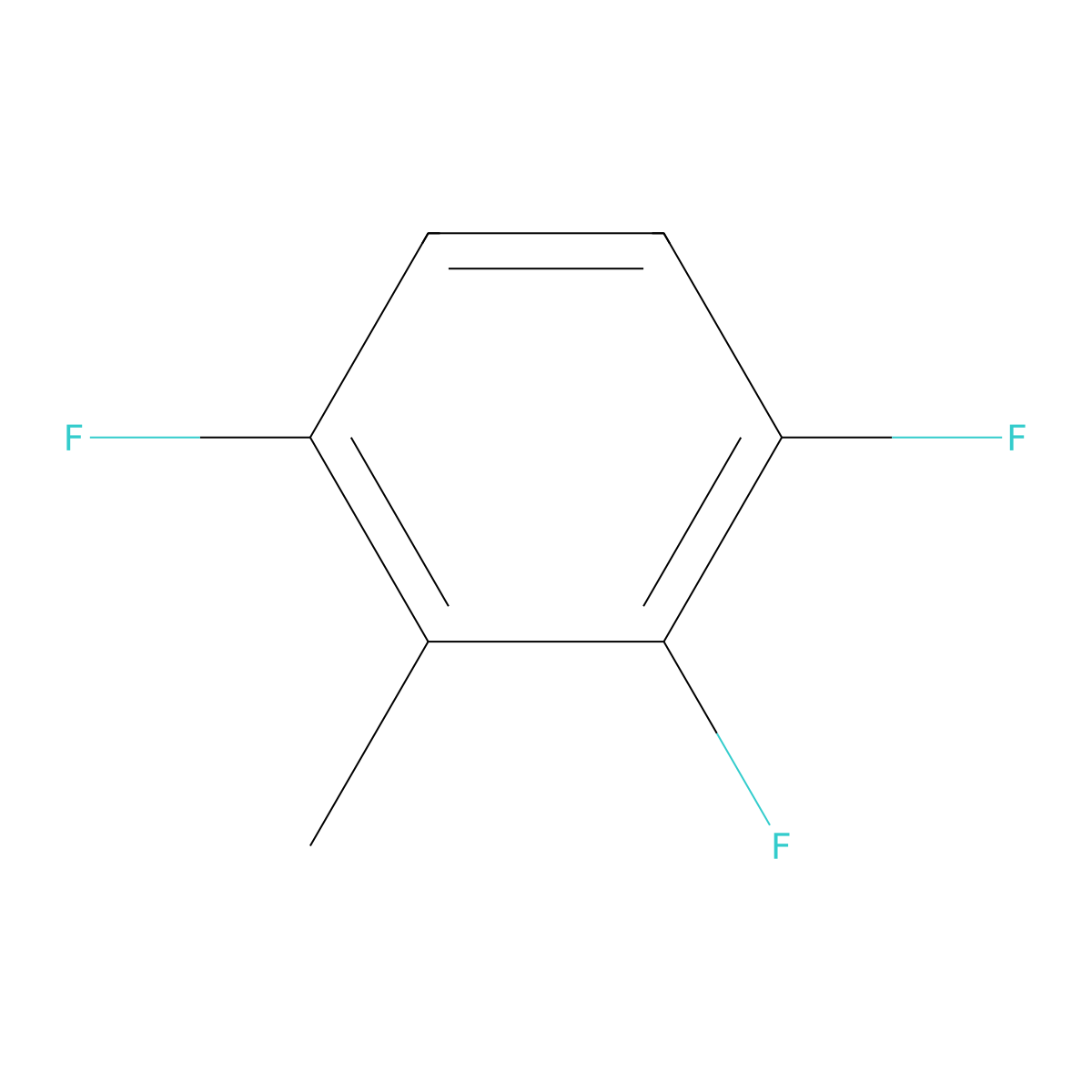 1,2,4-Trifluoro-3-methylbenzene molecular structure, CAS 119916-25-5