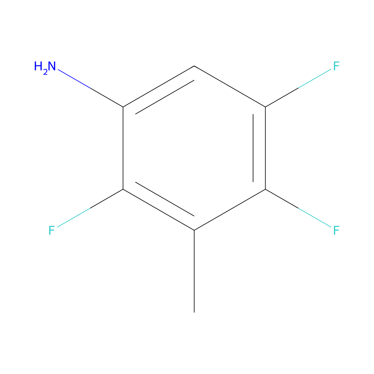 2,4,5-Trifluoro-3-methylaniline molecular structure, CAS 119916-26-6
