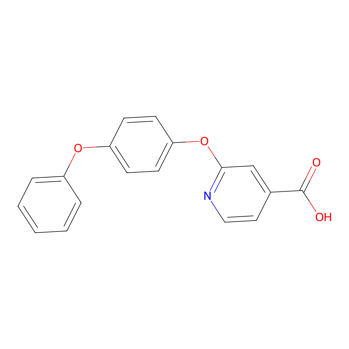 2-(4-Phenoxyphenoxy)isonicotinic acid molecular structure, CAS 1199215-62-7
