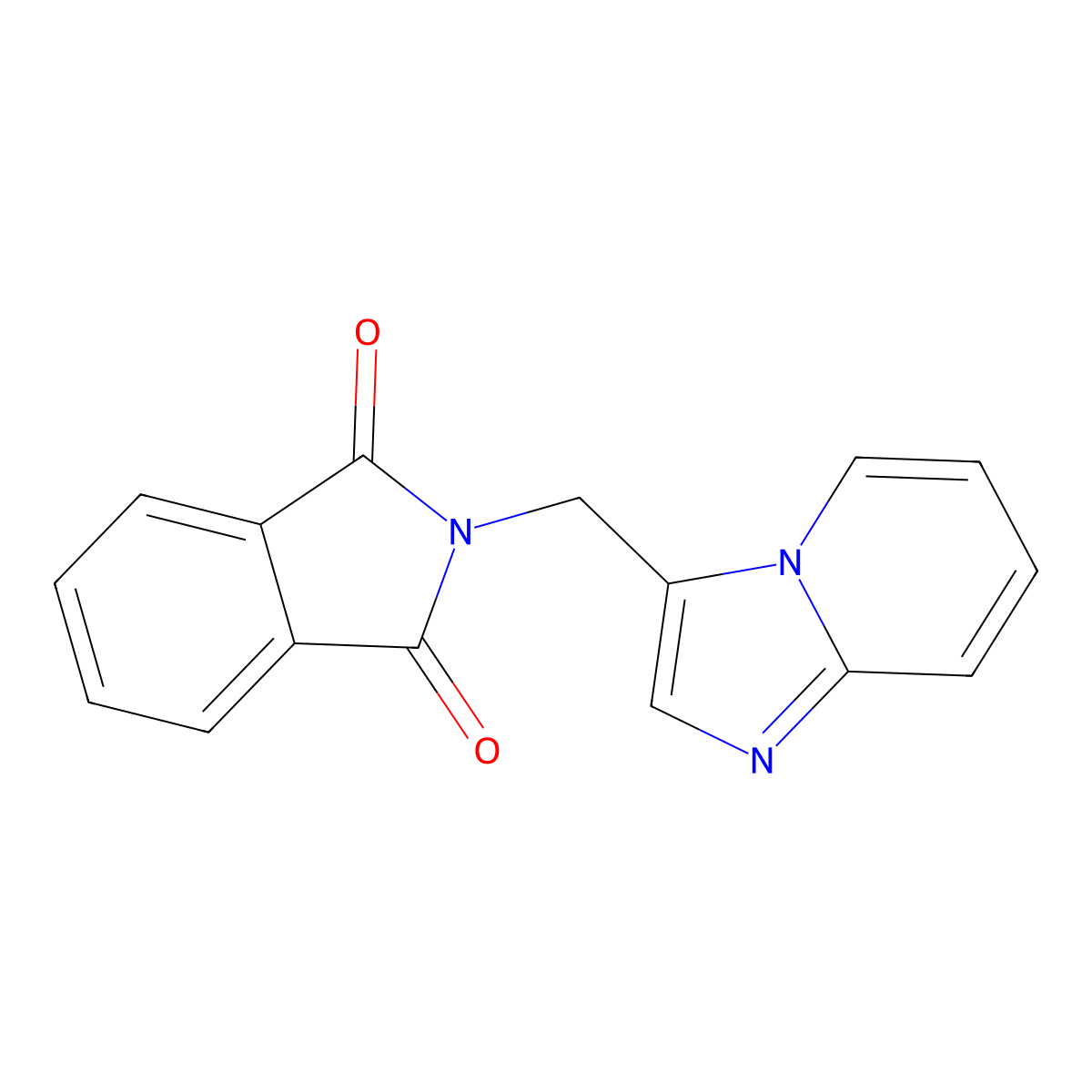2-(imidazo[1,2-a]pyridin-3-ylmethyl)-1H-isoindole-1,3(2H)-dione molecular structure, CAS 1199215-92-3