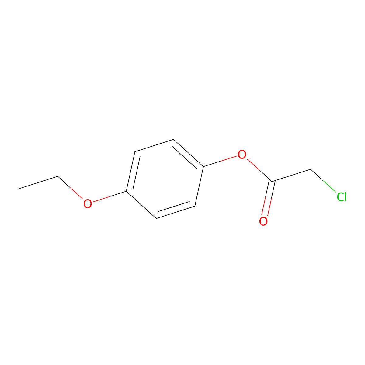 4-Ethoxyphenyl chloroacetate molecular structure, CAS 119929-85-0