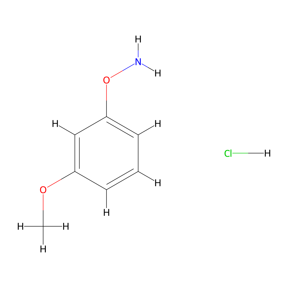 O-(3-Methoxyphenyl)hydroxylamine Hydrochloride molecular structure, CAS 119930-75-5
