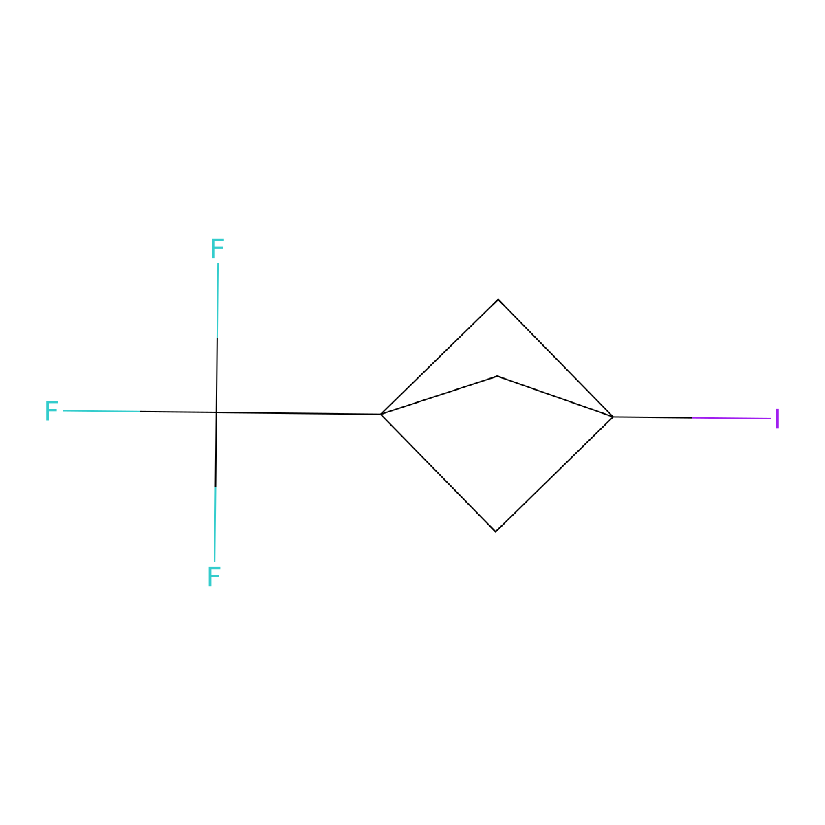1-Iodo-3-(trifluoromethyl)bicyclo[1.1.1]pentane molecular structure, CAS 119934-12-2