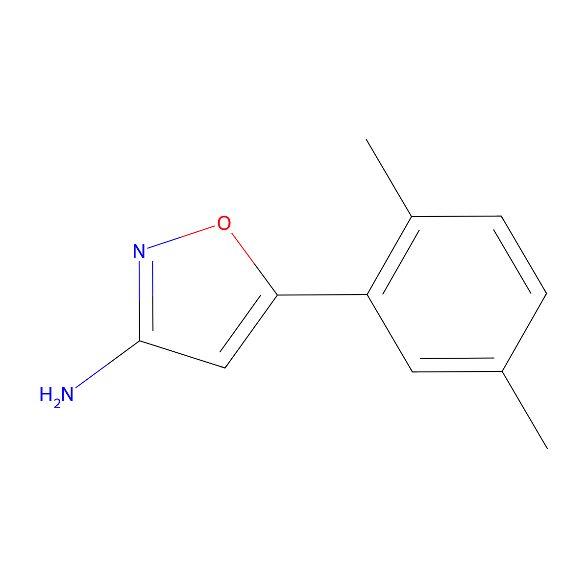 5-(2,5-Dimethylphenyl)isoxazol-3-amine molecular structure, CAS 1199350-48-5