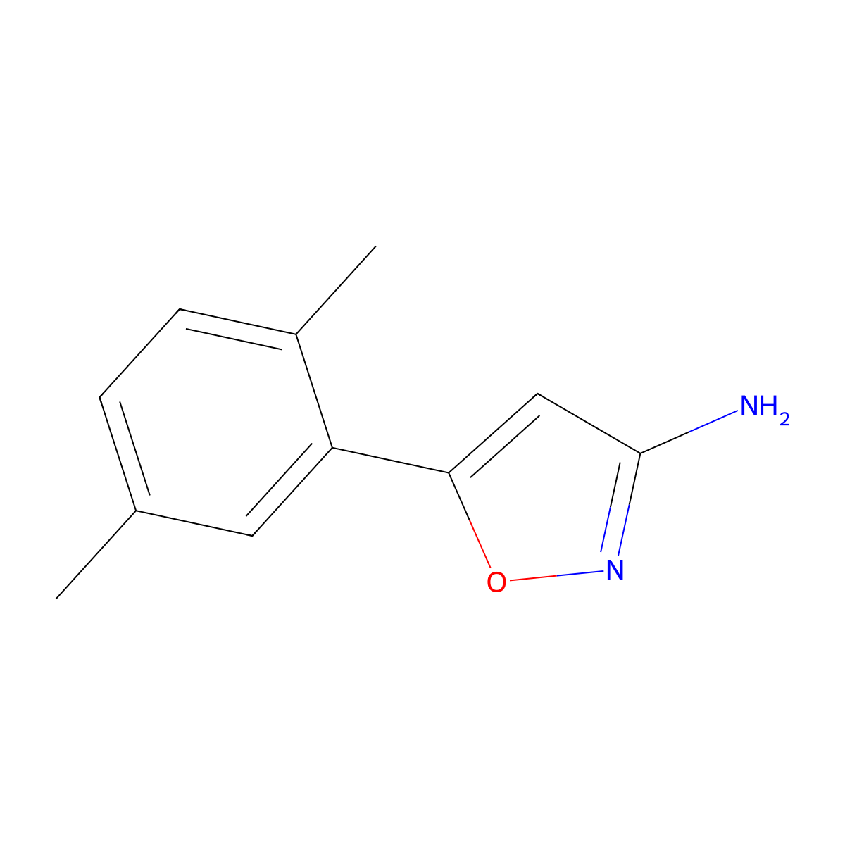 5-(2,5-Dimethylphenyl)isoxazol-3-amine molecular structure, CAS 1199350-48-5