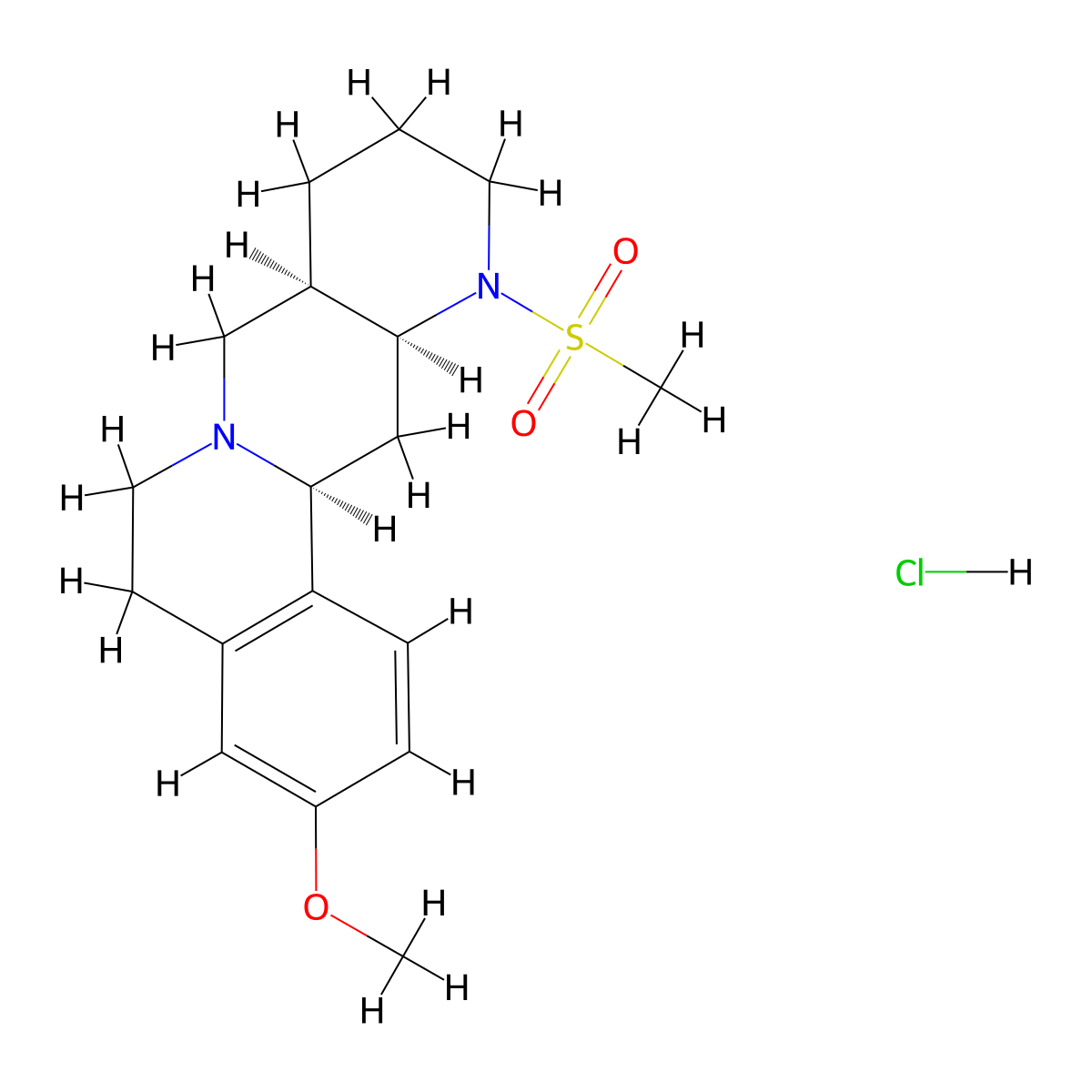 Delequamine Hydrochloride molecular structure, CAS 119942-75-5