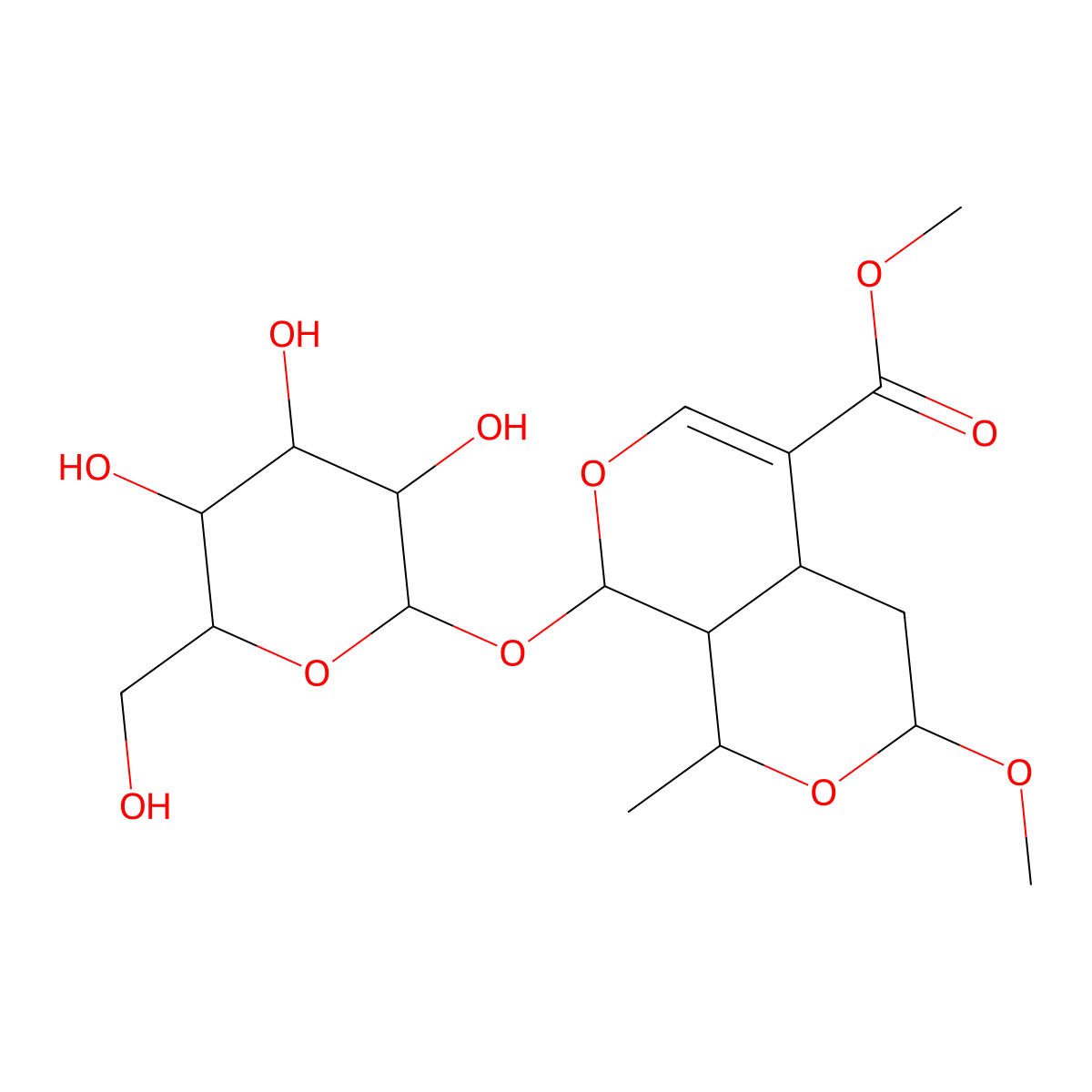 7alpha-O-Methylmorroniside molecular structure, CAS 119943-45-2