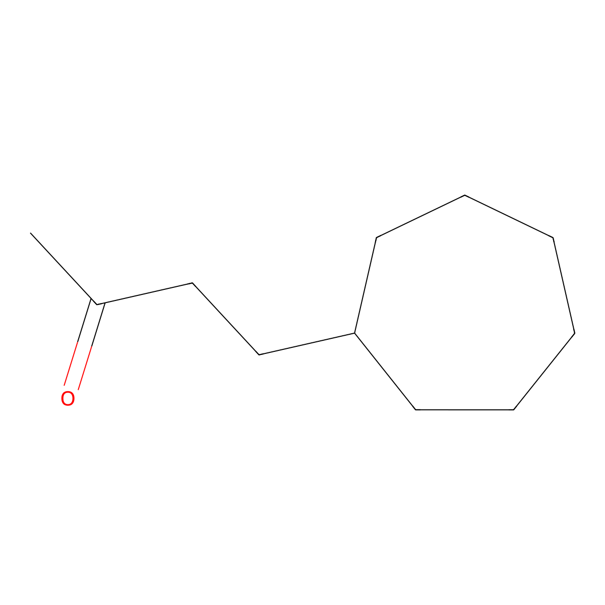 4-Cycloheptylbutan-2-one molecular structure, CAS 119948-22-0