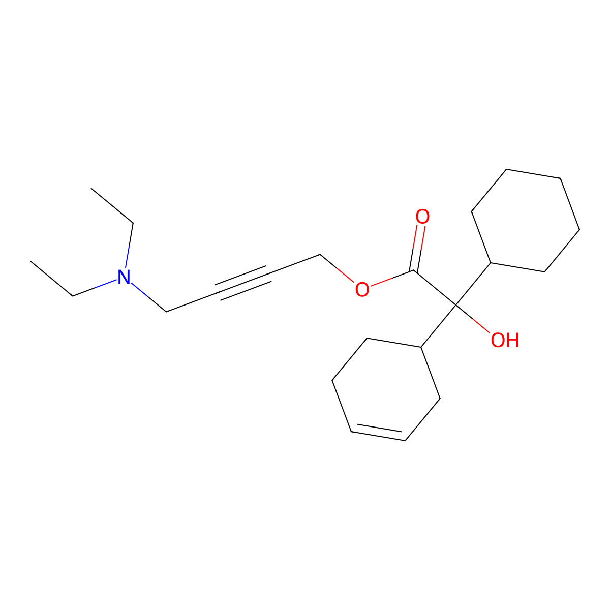alpha-Desphenyl-alpha-cyclohexenyl oxybutynin molecular structure, CAS 1199574-71-4
