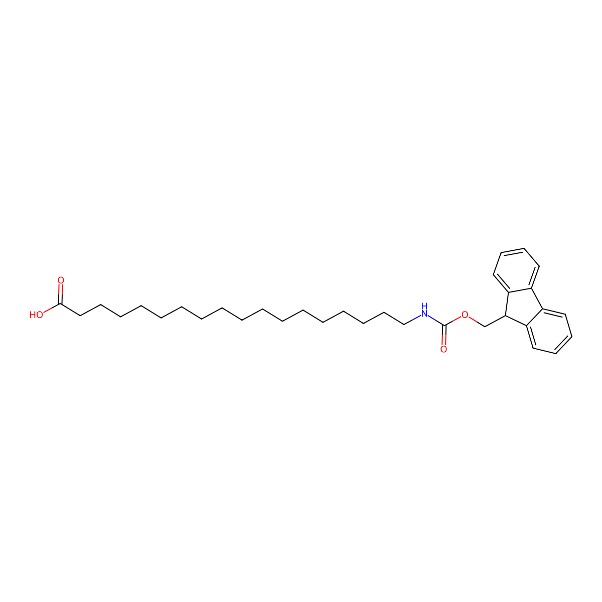 18-(Fmoc-amino)-stearic acid molecular structure, CAS 1199580-37-4