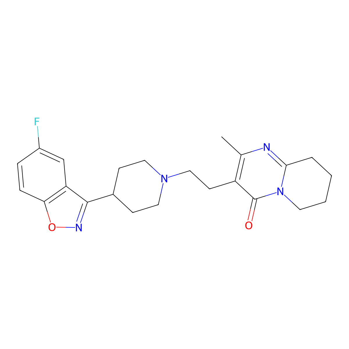 5-Fluororisperidone molecular structure, CAS 1199589-74-6