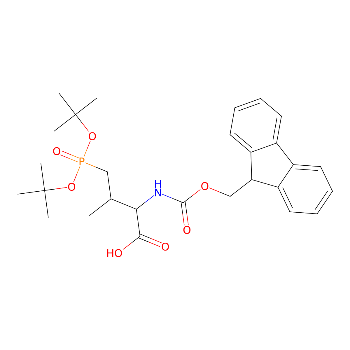 Fmoc-L-Pmab(tBu)2-OH molecular structure, CAS 1199612-89-9